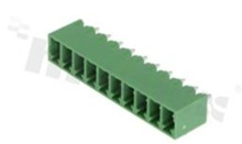 Listwa zaciskowa rozłączalna; w rastrze 3.81mm; 10-torowa; męska; pionowa; zabudowana; UL 300V/8A; TUV:250V/7A