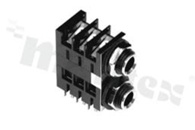 Connector: Jack 6.3mm; socket; female; ways: 2; angled 90st.; on panel mounting