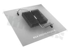 Heatsink; BGA; 27.0x27.0x10.0mm; black; anodized aluminium; RoHS.