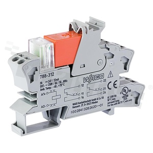 Electromagnetic relay; contact rating current 8A; coil voltage 24VAC; changeover contacts (2P); 8A/24 VDC; 8A/230VAC;