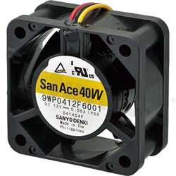 Fan; splash-proof; DC; 12VDC; IP68; 40x40x20mm; 0.225m3/min; 33.0dB.