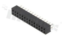 Listwa stykowa do PCB; w rastrze 2.00mm; 2x14 styków; montaż: THT; żeńska; prosta; dwurzędowe