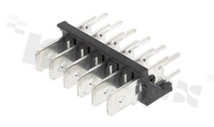 Terminal block; pitch 5.08mm; 6-contacts; THT; male; top entry; 250V/25A