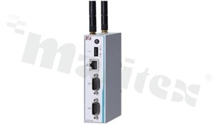 DIN Rail Industrial FanlessComputer;CE; FCC; IP40; Intel Atom E3930 1.8GHz/Celeron N3350 1.1GHz; RAM do 8 GB; 2xCOM; 2xUSB; 1xLAN-isolated; VGA; 1xIN/OUT DIO; 2x mPCIe; SIMslot; 2xantenna; operating temperature: -20+70C; supply 12-24 VDC