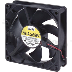 Fan; splash-proof; DC; 24VDC; 92x92x25mm; 1.45m3/min; 33.0dB; IP68.
