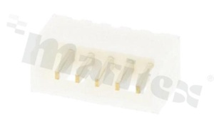 Header for PCB; pitch 1.25mm; 5-contacts; THT; male; top entry; 125V/1A