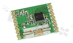 Module; ISM; transmitter; 868MHz; +17dBm; FSK/GFSK/MSK/GMSK/OOK; 1.8-3.7V; SMD 16-pin
