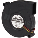 Blower; DC; 24VDC; 76x69x20mm; 0.29m3/min; 43.0dB.
