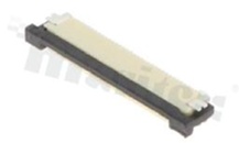 ZIF connector for FFC/FPC; pitch 0.50mm; 34-contacts; SMD; side entry; downside contacts