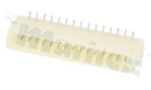 Header for PCB; pitch 1.00mm; 15-contacts; SMD; male; top entry; 50V/1A