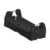 Battery holder; battery size 1/2AA, CR2; THT