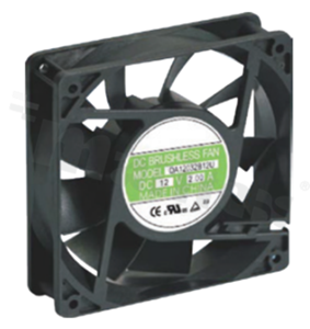 Fan; DC; 4.48m3/min; 1.00A; 14.0-27.6VDC; 24W; 3500RPM; 50dBA; 24 AWG; plastic; -10+70 deg.C; 237g; 120x120x32mm