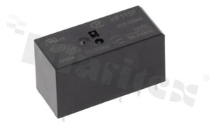 Electromagnetic relay; contact rating current 8A; coil voltage 12VDC; 2 changeover contact (2C); 8A/24VDC; 8A/250VAC