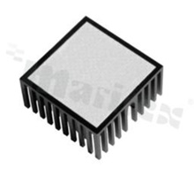 Heatsink; BGA; 27.0x27.0x18.0mm; black; anodized aluminium; RoHS.