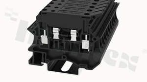 Złącze na szynę DIN z zaciskiem śrubowym;1 polowe; na kabel 0.2-4m2; AWG 24-12; 800V 6.3A; szare