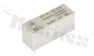 Przekaźnik elektromagnetyczny; prąd znamionowy 8A; napięcie cewki 24VDC; pojedynczy styk przełączny (1C); 8A/30VDC; 8A/250VAC; materiał styku: AgSnO2