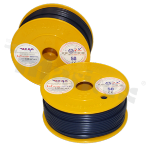 Przewód pojedynczy LGY/H05V-K; z wielodrutową miedzianą żyłą; granatowy; przekrój 2.50mm2; AWG 14; 500V; -40+105 st.C; 50m.