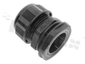 Dławnica kablowa PG21; nylonowa; PG21 9-16.0mm;czarna; Flat O-ring; z nakrętką; na klucz 33