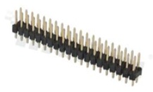 Listwa stykowa do PCB; w rastrze 2.54mm; 2x20 styków; montaż: THT; męska; prosta; dwurzędowa