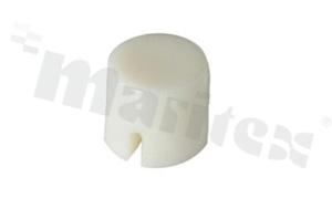 Tact Switch Cap; dimensions O6.45mm; h=6.0mm; white; for round button 2,4x2,4mm