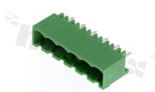 Pluggable terminal block; pitch 5.08mm; 6-ways; male; vertical pin header; closed type; UL 300V/15A; TUV:320V/20A