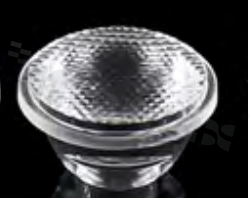 Lens for LED high power; angle: 80 degrees ; Number of LEDs: 1; Dimensions: round 11.8mm; Height: 6.65mm; material: PMMA; Fastening: frame