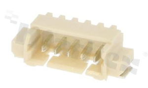 Header for PCB; pitch 1.25mm; 5-contacts; SMD; male; side entry; 125V/1A