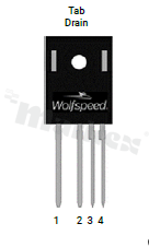 Tranzystor N-MOSFET SiC; unipolarny; 1200V; 40mOhm; 57A; 242W; -40+175 st.C; THT; TO-247-4LP