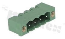 Pluggable terminal block; pitch 5.08mm; 4-ways; male; straight pin header; with fixed screws; UL 300V/15A; TUV:320V/20A