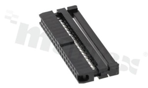 IDC connector; pitch 2.00mm; 34-contacts; female; for ribbon cable AWG#26-#28