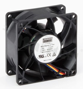 Wentylator; DC; 12VDC; 80x80x38mm; 3.37m3/min; 62.00dB; 2 przewody; IP68