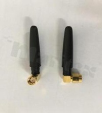 Antena; prętowa kątowa; 890-1880MHz; 3.0dBi; VSWR<2.0; liniowa; dookólna; SMA; przykręcana; 50mm; czarny