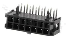 Header for PCB; pitch 3.00mm; 14-contacts [2x7]; THT; male; side entry; 2 rows; 250V/5A