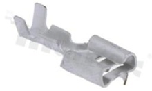 Flat connector; female; 6.3mm; 0.8mm; for wire AWG22-16(0.5-1.5mm2 wire); brass; unisolated