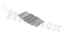 Adapter; mounting; 5-track; for through-hole installation connector with lever; with snap-on foot; gray