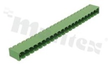 Listwa zaciskowa rozłączalna; w rastrze 5.08mm; 22-torowa; męska; pionowa; zabudowana; UL 300V/16A; TUV:320V/20A