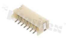 Header for PCB; pitch 1.50mm; 7-contacts; SMD; male; side entry; 50V/1A