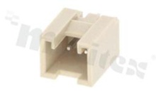 Header for PCB; pitch 2.00mm; 2-contacts; THT; male; top entry