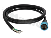 M25-7pin,male pin,molding SOW 7*17AWG ruber cable connector (push lock ;cable length:1900mm)