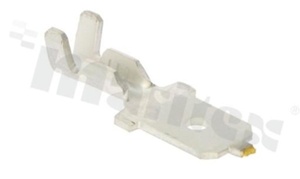 Flat connector; male; 6.3mm; 0.8mm; for wire AWG18-16(0.5-1.5mm2 wire); brass; unisolated