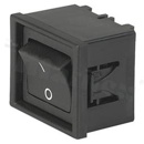 2-polowy przełącznik kołyskowy; montaż: do panela 1mm, zatrzaskowe; do PCB; IP40; 10A/250VAC