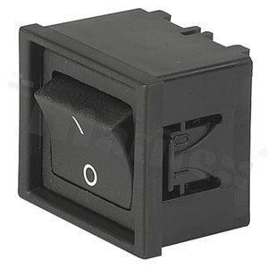 2-polowy przełącznik kołyskowy; montaż: do panela 2mm, zatrzaskowe; do PCB; IP40; 10A/250VAC