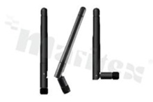 Antena; prętowa łamana; ISM; 433-433MHz; 2.0dBi; VSWR<2.5; liniowa; dookólna; RP-SMA; przykręcana; fi10x117mm; czarna