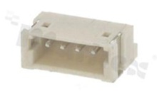 Header for PCB; pitch 1.50mm; 4-contacts; SMD; male; side entry; 50V/1A
