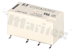 Electromagnetic relay; contact rating current 2A; coil voltage 5VDC; 2 changeover contact (2C); coil power: 300mW; 1A/30VDC; 0.3A/125 AC