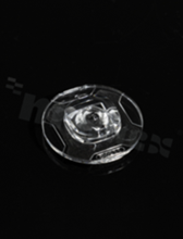 Lens for LED high power; beam angle FWHM: asymmetric; number of LED's 1; size: dimensions 22mm; height 6.9mm; material: PC; fastening: glue, pin
