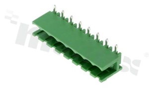 Listwa zaciskowa rozłączalna; w rastrze 5.00mm; 8-torowa; męska; kątowa; otwarta; UL 300V/15A; TUV:320V/20A