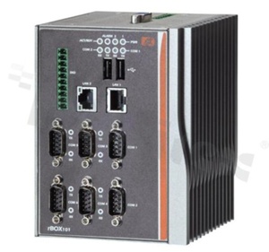 Robust Din-rail Fanless Embedded System with Intel Atom Z510PT/ Z520PT; 6 IsolatedCOM; Wide temperature operation -40+70C; 4 isol. DI; 4 isol. DO; 2 isolated LAN; supply 12-48V