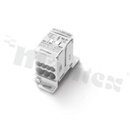 Din rail terminal block; distribution block; single-pole; 3x16mm2/ 4x6mm2; 1000 VAC/1500 VDC; 80A