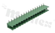 Listwa zaciskowa rozłączalna; w rastrze 5.08mm; 16-torowa; męska; kątowa; otwarta; UL 300V/15A, TUV 320V/20A